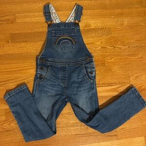 Boden Jean rainbow overalls size 6-7 122cm EUC